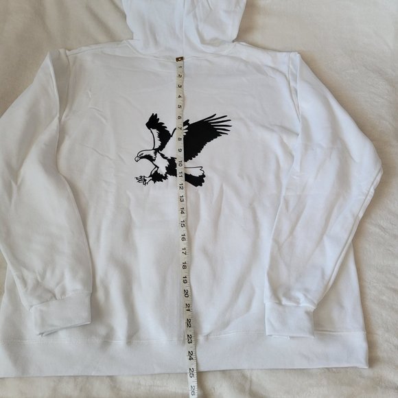 Eagle Print Full Zip Hoodie - Picture 8 of 13